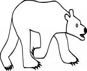 Printable Abstract Polar Bear coloring pages