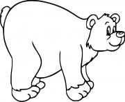 Printable Easy Bear coloring pages