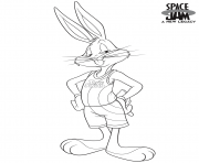 Printable Space Jam 2 Bugs Bunny coloring pages