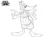 Printable Space Jam 2 Daffy Duck coloring pages