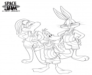 Printable Looney Tunes in Space Jam 2 coloring pages