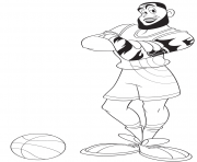 Printable LeBron James coloring pages