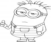 Printable Phil Minion Thumbs Up coloring pages