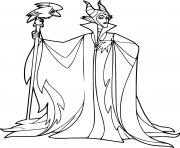 Printable Maleficent from Sleeping Beauty coloring pages