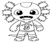 Printable forntnite rare axo skin coloring pages