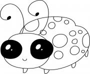 Printable Ladybug cute animal coloring pages