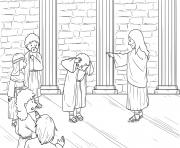 Printable Jesus Demonic in Synagogue Mark 1_21 28_03 coloring pages