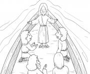 Printable Walking on Water Matthew 14_22 33_04 coloring pages