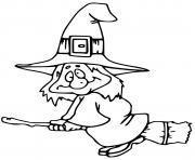 Printable old scary witch coloring pages