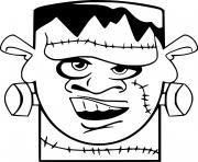 Printable Square Frankenstein coloring pages