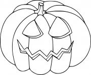 Fat Jack O Lantern coloring pages