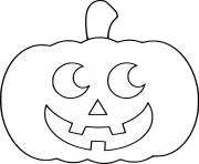 Printable Happy Jack O Lantern coloring pages
