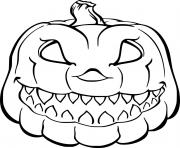 Printable Scary Fierce Jack O Lantern coloring pages