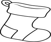 Printable Simple Stocking coloring pages