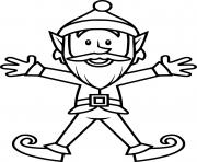 Printable Old Elf with Beard coloring pages