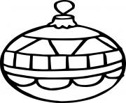 Printable Scrawl Christmas Ornament coloring pages