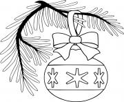 Printable Ornament on the Branch coloring pages