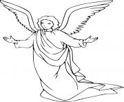 Printable Young Angel coloring pages