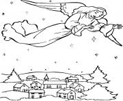 Printable Angel Come to Earth coloring pages