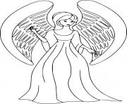 Printable Beautiful Angel coloring pages