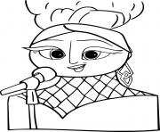 Printable Marta Singing coloring pages