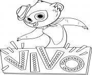 Printable Vivo Poster coloring pages