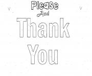 Printable please and thank you coloring pages