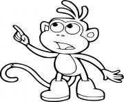 Printable Monkey Pointing Up coloring pages