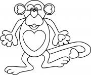 Printable Old Monkey coloring pages