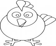 Printable Abstract Chicken coloring pages