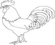 Printable Gorgeous Rooster coloring pages