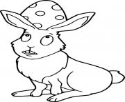 Printable An Egg on the Easter Bunnys Head coloring pages