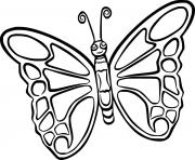 Printable Cartoon Beautiful Butterfly coloring pages