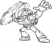 Printable Buzz Lightyear Throwing coloring pages
