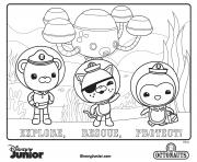 Printable explore rescue protect octonaut coloring pages