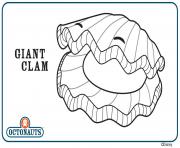 Printable giant clam octonaut creature coloring pages