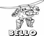 Printable Bello from Super Wings coloring pages