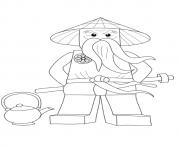 Printable Ninjago Sensei Wu coloring pages