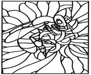 Printable adult stained glass bee workshop jb tosi 2010 coloring pages