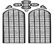 Printable adult stained glass chapelle chateau yverdon les bains france coloring pages