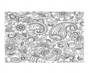 Printable adult paisley iran coloring pages