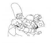 Printable simpson horror show coloring pages