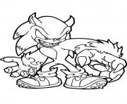 Printable sonic the new monster coloring pages