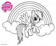 Printable rainbow dash little pony coloring pages
