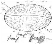 Printable star wars death star coloring pages
