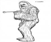 Printable star wars chewbacca coloring pages