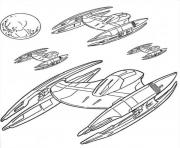 Printable star wars spaceships coloring pages