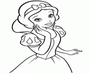 Printable snow white disney easy girl 9013 coloring pages