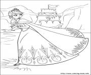Printable elsa sailed away from a dangerous boat coloring pages