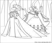 Printable elsa let it go with anna coloring pages